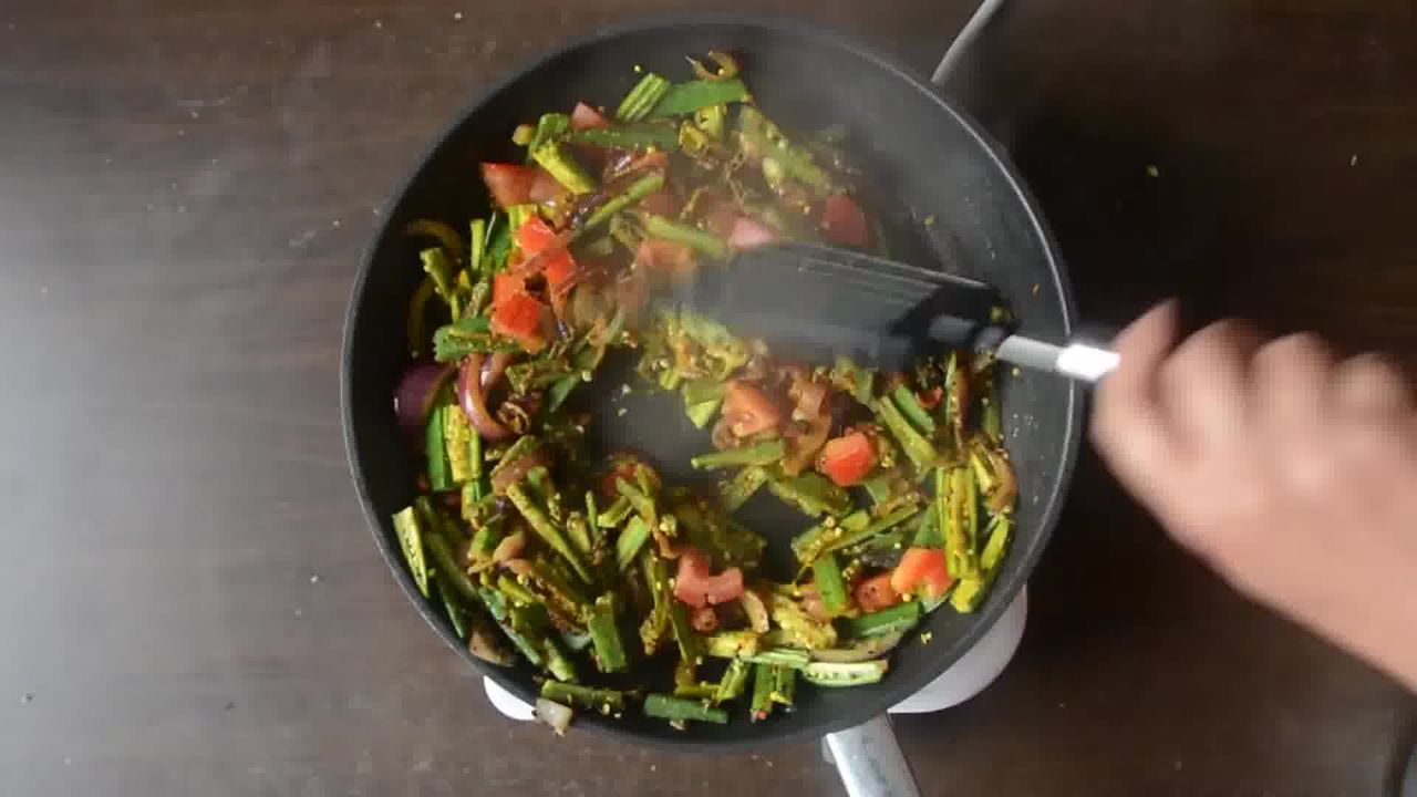 Achaari Dahi Bhindi with Duppad Roti - Pad Wali Roti | My Ginger Garlic ...