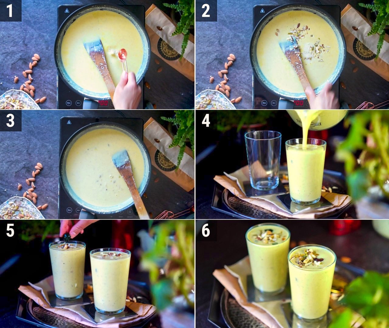 Badam (Almond) Milkshake - (Step-By-Step Picture + Video Recipe) | My ...