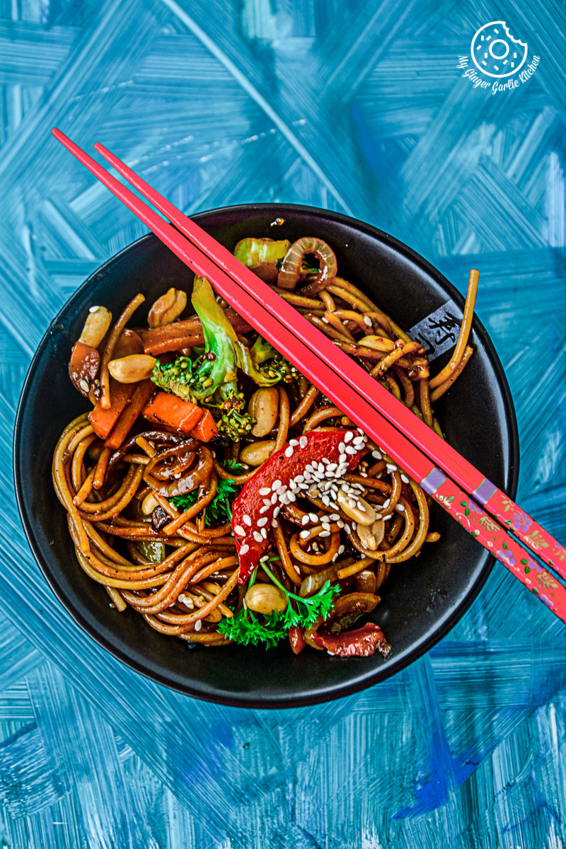 Vegetable Teriyaki Noodles Recipe Video Teriyaki Stir Fry Noodles