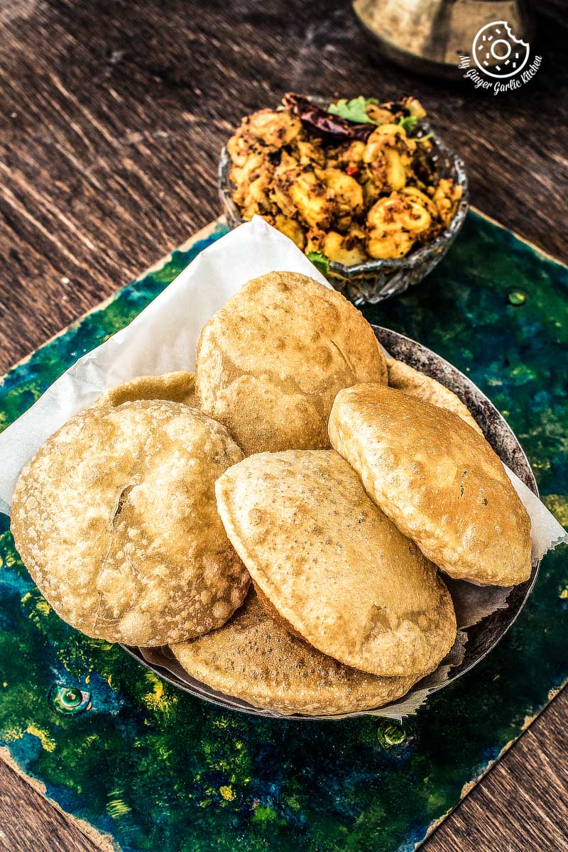 How to make Puri Bhaji - Poori Bhaji Recipe - Batata Bhaji Poori | My ...