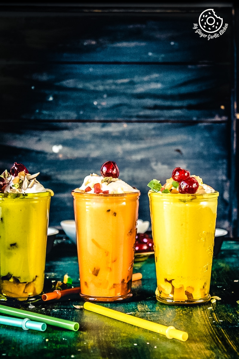 Mango Mastani Recipe | Mastani Drink (Mango Milkshake With Ice ...