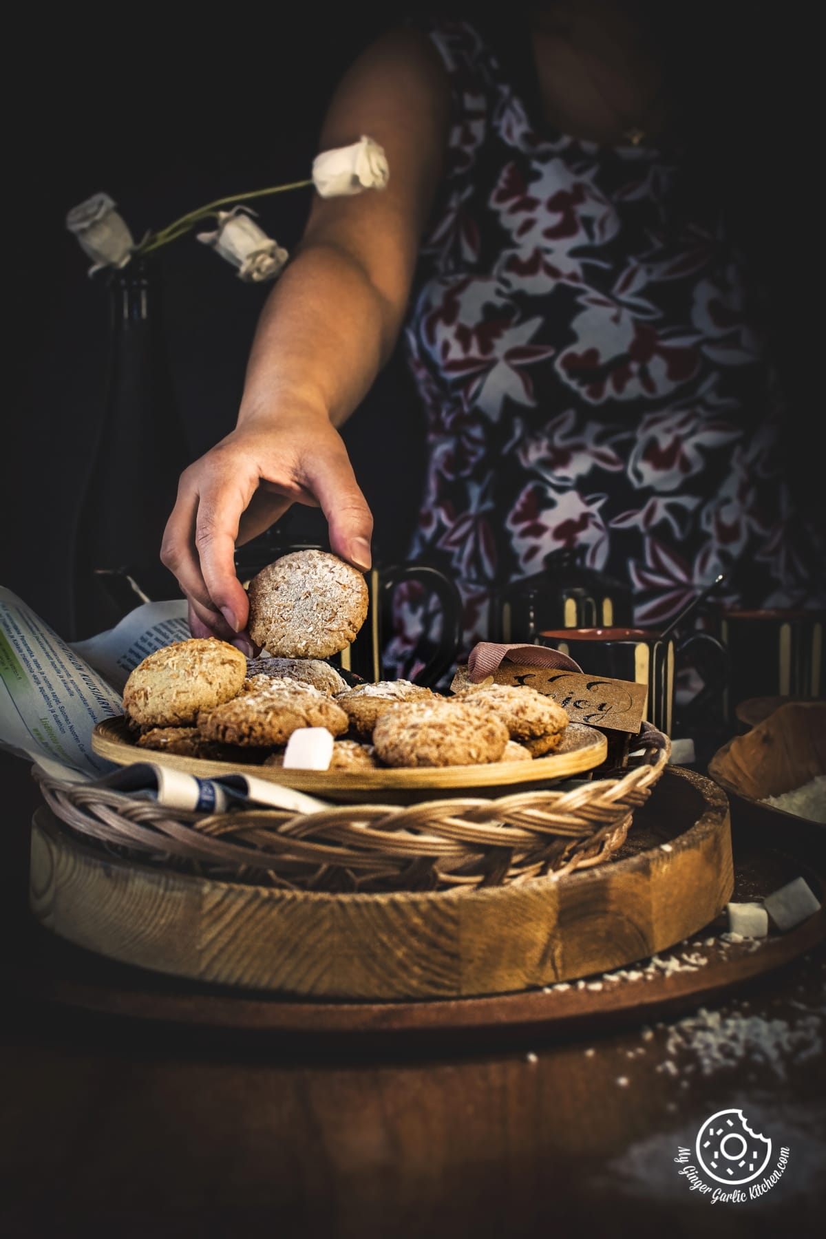 Eggless Coconut Cookies