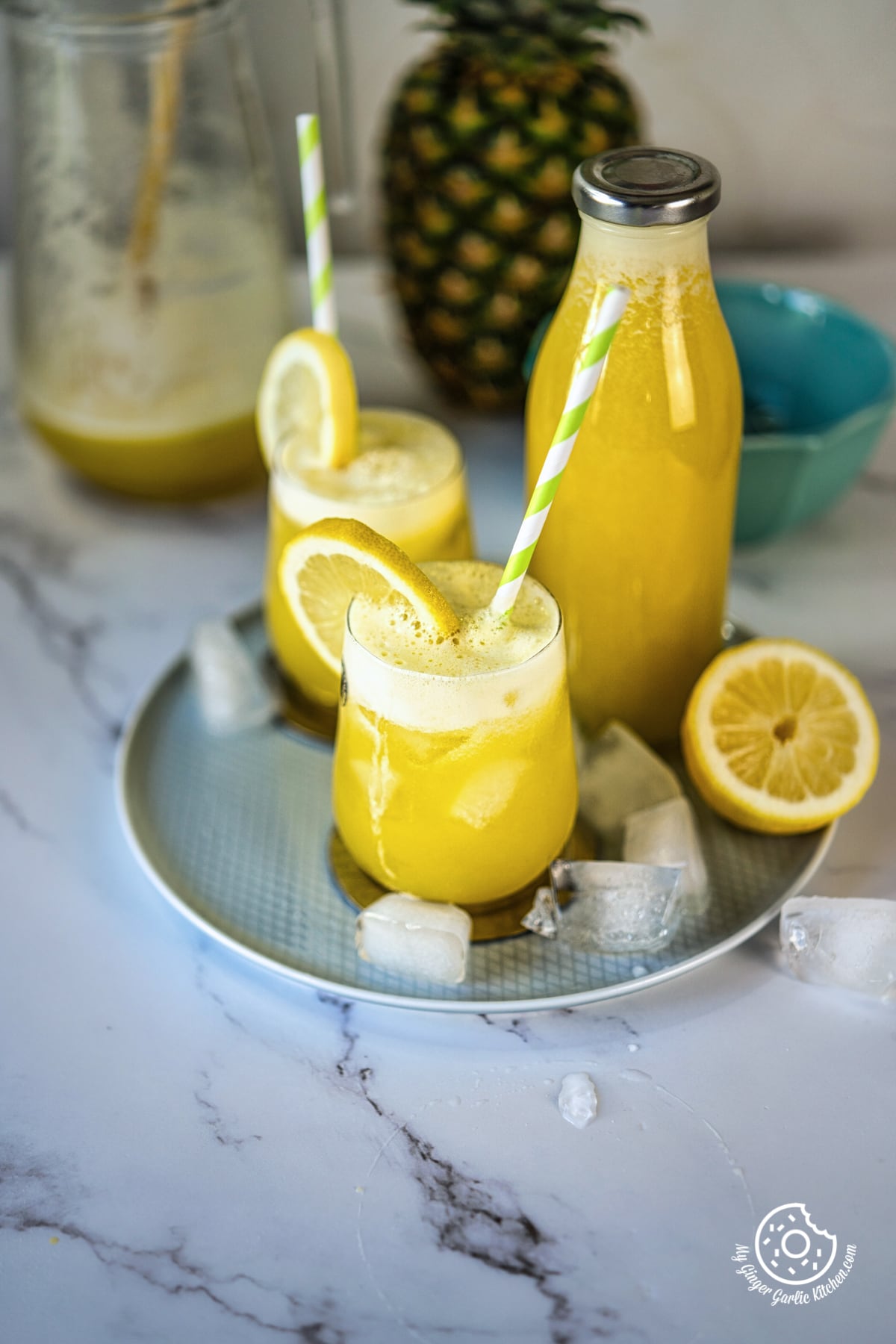 Homemade Pineapple Juice - Immaculate Bites