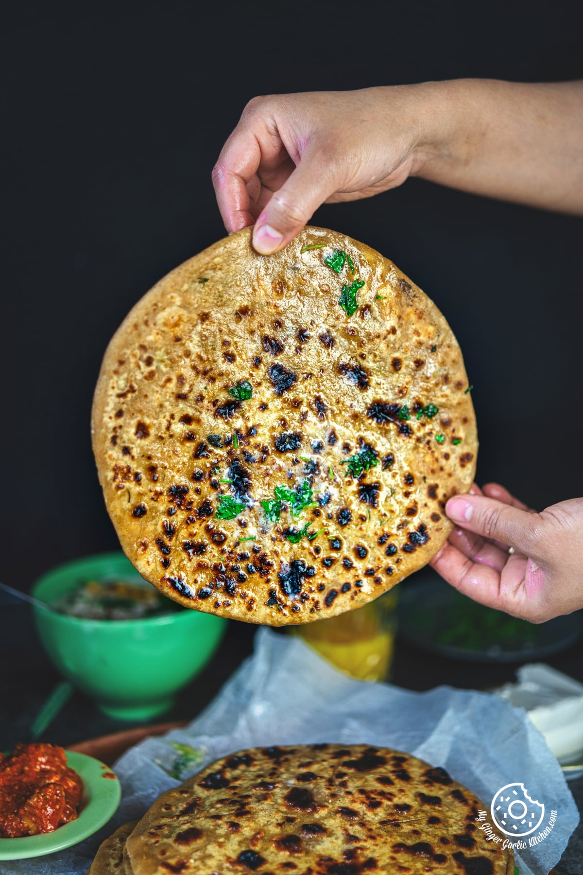 Paneer Paratha Step By Step Video Recipe My Ginger Garlic Kitchen