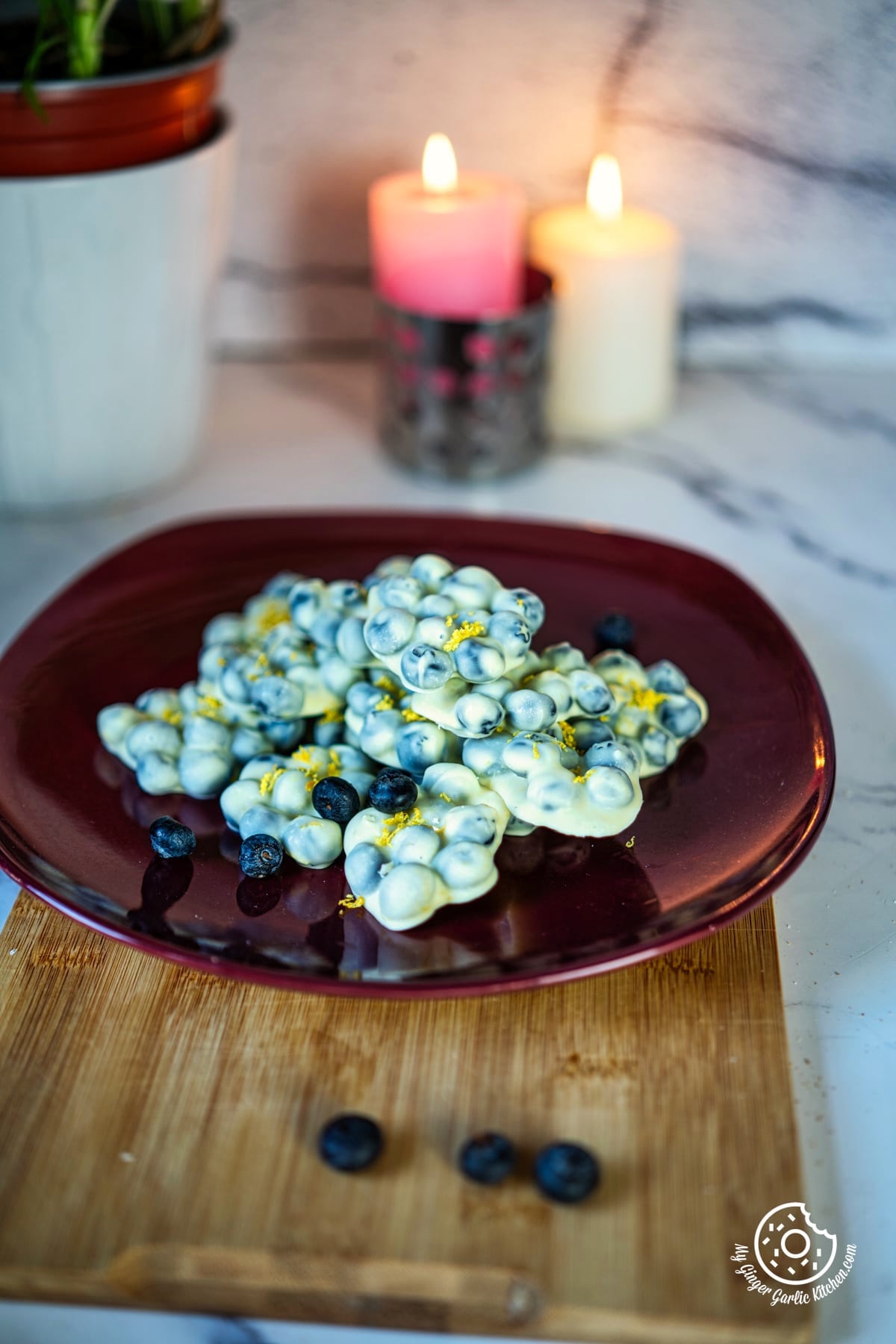 Frozen Blueberry Chocolate Nut Clusters - Once Upon a Pumpkin