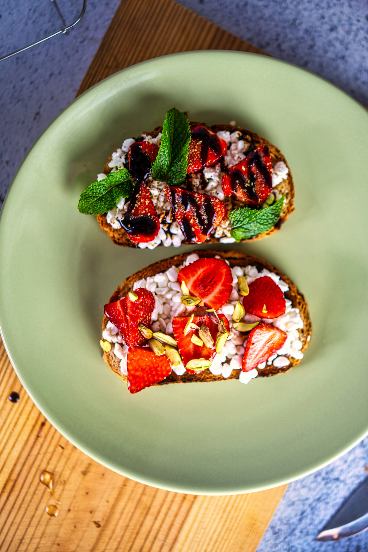 Image of Strawberry Cottage Cheese Toast