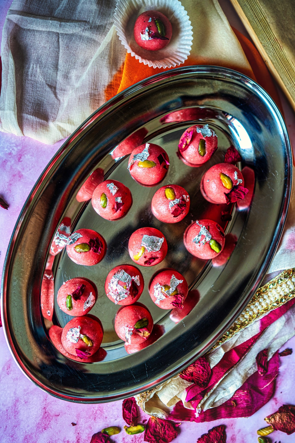 Rose Badam Ladoo